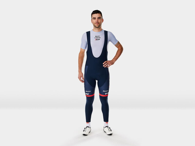 Nohavice dlhé s trakmi Santini Trek-Segafredo Team Replica Training modré