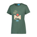 SHIMANO Tričko dámske GRAPHIC TEE zelené