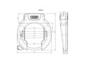 ABUS Ring Lock 4750XL NR With Removable Key - Čierna