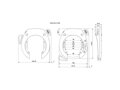 ABUS 5750L Non-Retainable Ring Lock with RIB Battery Lock - Čierna
