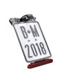 Busch + Müller License Plate Holder & Taillight - Čierna