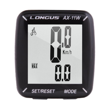 LONGUS Cyklopočítač AX-11W 11f čierny