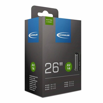 SCHWALBE Duša AV14 26x1.50/2.35 40mm (40/60-559) 130g extra light