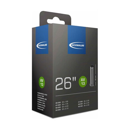 SCHWALBE Duša AV13 26x1.50/2.50 AV 40mm (40/62 559) 190g