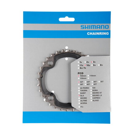 SHIMANO Prevodník 32z. FC-M670 SLX strieb. 104mm