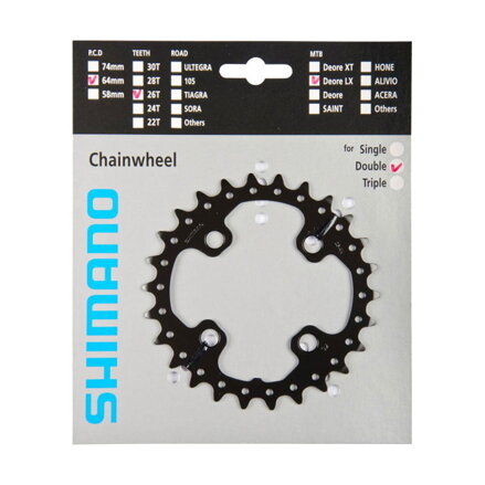 SHIMANO FC-M675 Prevodník 26z. SLX 64mm