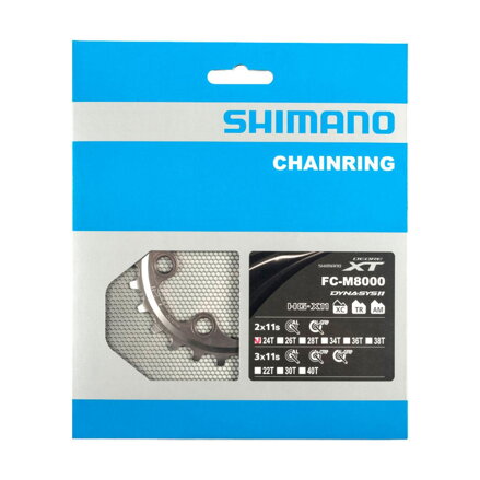 SHIMANO FC-M8000 Prevodník 24z. XT 34/24z. čierny 64mm
