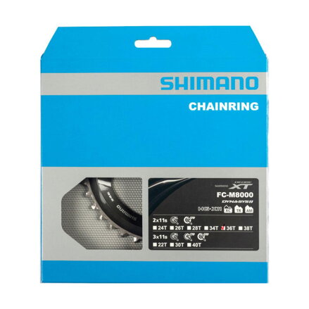 SHIMANO FC-M8000 Prevodník 36z. XT 36/26z. čierny 96mm