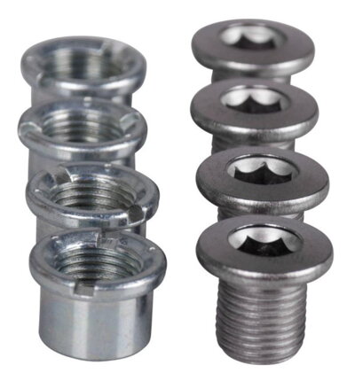 SHIMANO FC-T4060/T521 Skrutka + matka na prevodník M8x8,5mm