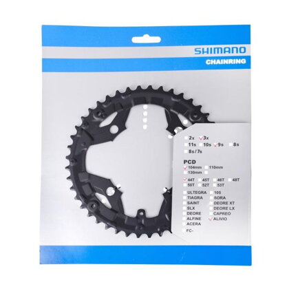 SHIMANO FC-T4010 Prevodnik 44z. Alivio 9-k. čierny 104mm
