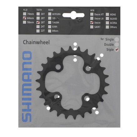 SHIMANO FC-M590/M4060 Prevodník 26z. 9-k. 64mm
