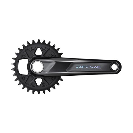 SHIMANO FC-M6100 Stred Deore 175mm 30z. 12-k. čierny dvojdielny bez ložísk