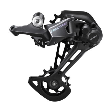 SHIMANO RD-M6100 Prehadzovačka Deore 12-k. čierna super dlhé ramienko Shadow+
