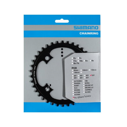 SHIMANO 11-kolo Prevodník 38z. bez 4-ramen. adaptéra pre STEPS E8000
