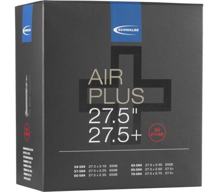 SCHWALBE Duša AIR PLUS SV21+AP 27.5x2.10/3.00 FV (54/70-584) 40mm 400g