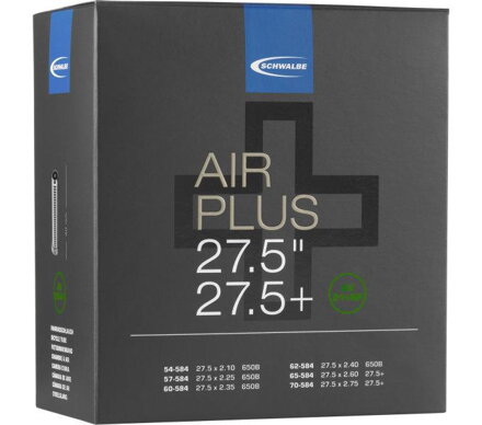 SCHWALBE Duša AIR PLUS AV21+AP 27.5x2.10/3.00 AV(54/70-584) 40mm 400g