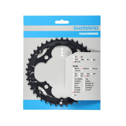 SHIMANO FC-M361 Prevodník 42z. čierny 104mm