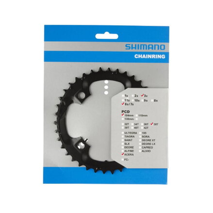 SHIMANO FC-M361 Prevodník 38z. čierny 104mm