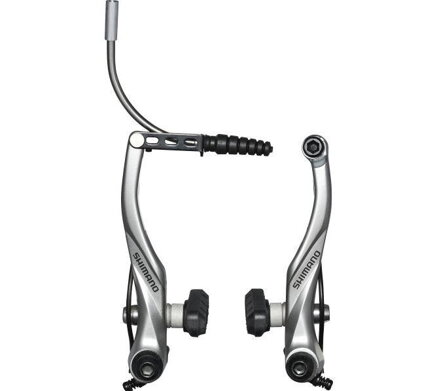 SHIMANO o V-brake Brzda Aliv BR-T4000 strieborná s vodiacou trubkou