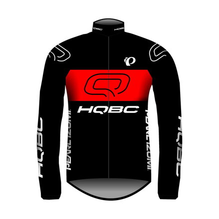 HQBC Bunda QPI TEAM 2021 proti vetru čierna/červená