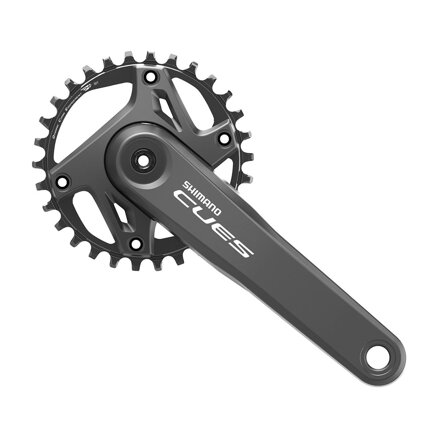 SHIMANO FC-U6000 Stred Cues 175mm 30z. 9/10/11-k. čierny dvojdielny bez ložísk