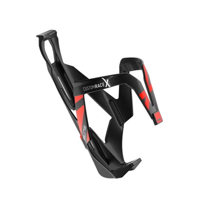 ELITE Košík CUSTOM RACE X čierny lesklý červená grafika NEW25