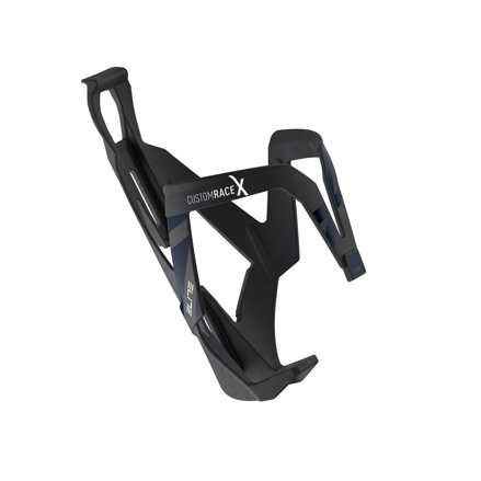 ELITE Košík CUSTOM RACE X čierny matný modrá grafika NEW25