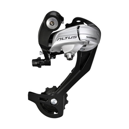 SHIMANO RD-M370 Prehadzovačka Altus 9-k. strieborná super dlhé ramienko