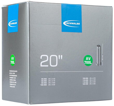 SCHWALBE Duša AV7XXL (90/120-406) 40mm 310g