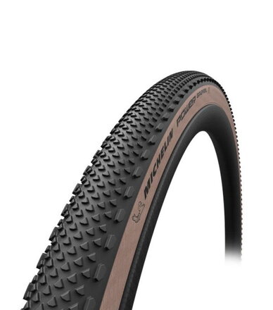 MICHELIN Plášť POWER GRAVEL 700x40C (40-622) 3x120TPI 495g TLR hnedý bok skladací