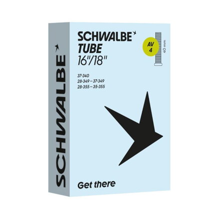 SCHWALBE Duša AV4 (28/37-340/355) 16/18x1.10–1.50 AV 40mm 85g