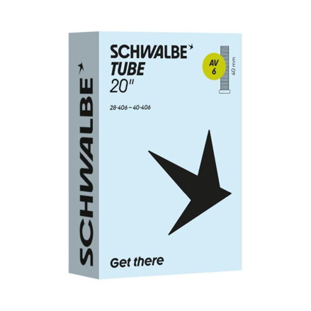 SCHWALBE Duša AV6 (28/40-406) 20x1.10–1.60 AV 40mm 95g