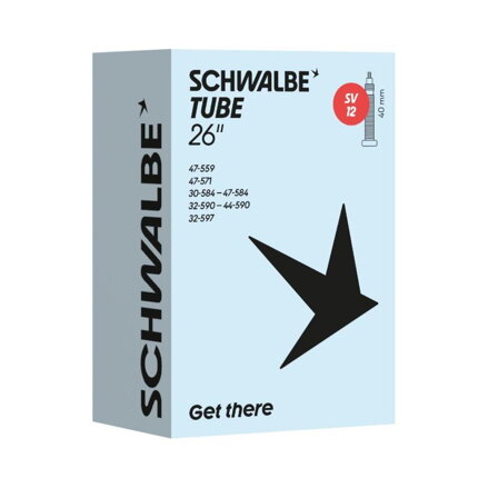 SCHWALBE Duša SV12 (30/47-559/597) 26x1.20–1.85 SV 40mm 140g