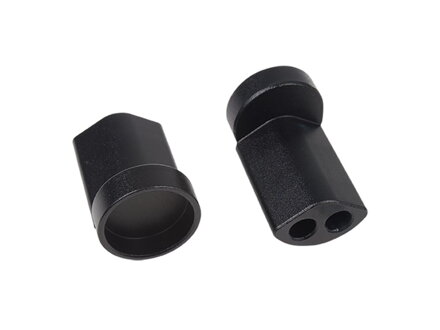 Bontrager Race Lite Ergo Bar Ends IsoZone Bar Adapters - Čierna
