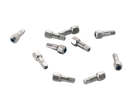 Alpina Locking Hex Head Brass Nipple Pack of 10 - Strieborná