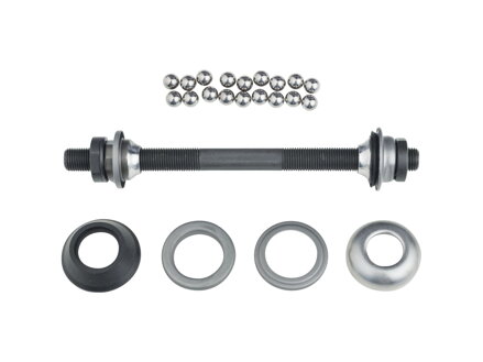 Bontrager Approved Loose Ball 6-Bolt Axle Kit - Strieborná/čierna