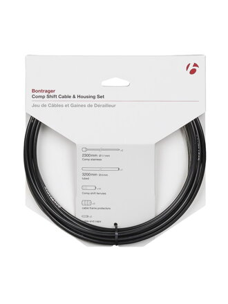 Sada řadicích lanek a bowdenu Bontrager Comp - Čierna