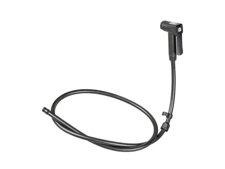 Hlava pumpy Bontrager Dual Charger s hadicí - Čierna