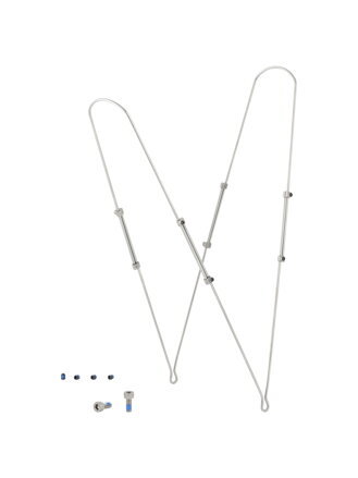 Bontrager NCS 55mm Fender Alloy Rear Strut Kit - Šedá