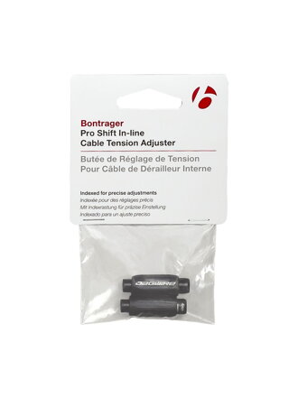 Seřizovač napnutí lanka Bontrager Pro Inline, 4 mm - Čierna