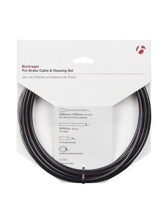 Sada brzdového bowdenu Bontrager Pro - Čierna