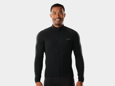 Cyklistický termodres s dlhým rukávom Trek Circuit Thermal Long Sleeve Cycling Jersey - Čierna