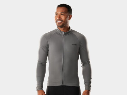 Cyklistický termodres s dlhým rukávom Trek Circuit Thermal Long Sleeve Cycling Jersey - Charcoal