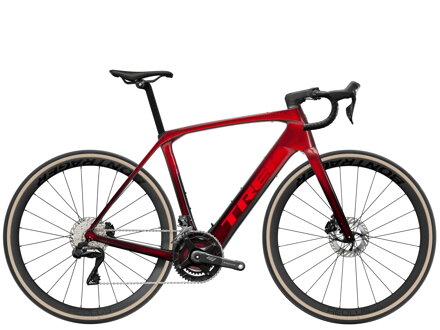 Domane+ SLR 7 - Metallic Red Smoke/Red Carbon Smoke