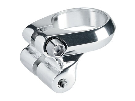 Electra 31.8mm Seatpost Clamps w/ Rack Mounts - Strieborná
