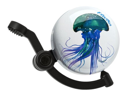 Zvonček na bicykel Electra Jellyfish Domed Linear - Perlová biela