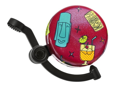 Zvonek Electra Tiki Time Domed Linear - Červená metalická