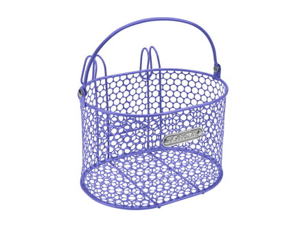 Košík k instalaci na řídítka pomocí háčků Honeycomb, vel. S - Tmavofialová