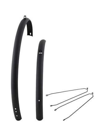 Electra Loft 7i EQ Step-Over Large 700c Fender Set - Čierna
