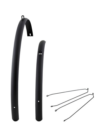 Electra Loft 7i Men's Large Fender Set - Čierna
